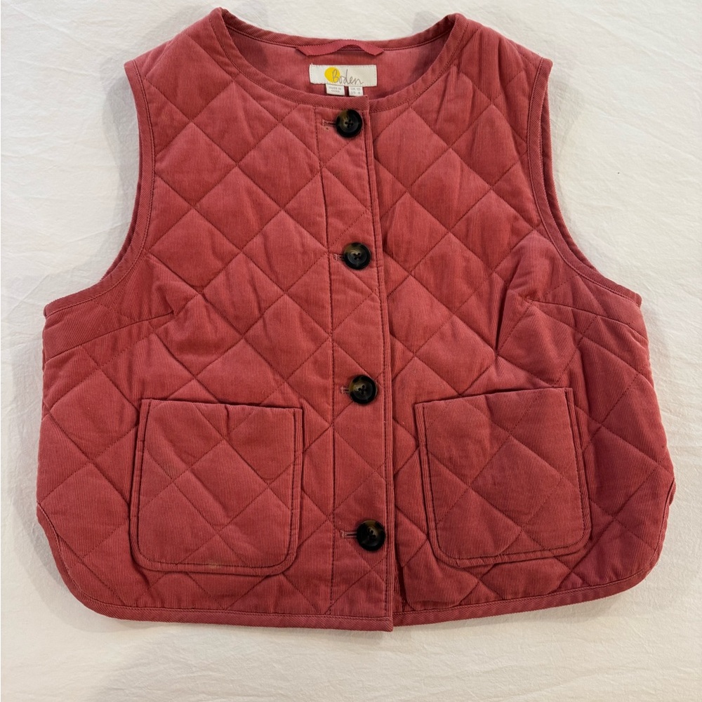 Boden Quilted Corduroy Vest